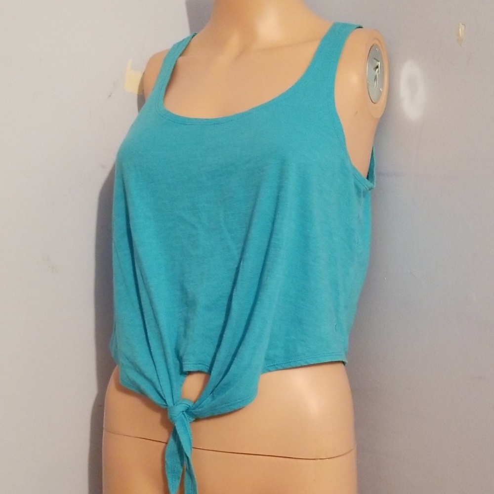 🩶VS PINK FRONT TIE TANK TOP XSMALL